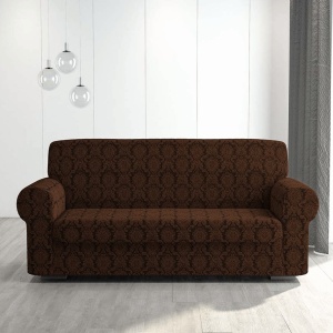 Husa elastica pentru canapea 3 locuri, fara volanas, model Jacquard Maro