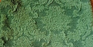 Husa elastica pentru coltar, cu volanas, model Jacquard Verde - Img 4