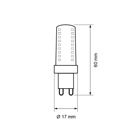 Bec LED Ultralux - Capsula LED G9 3W 230V alb-neutru - Img 2