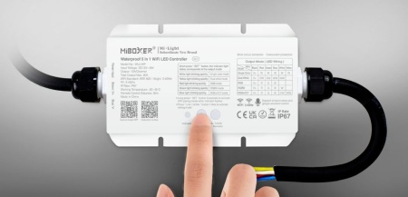 Controler MiBoxer Smart 5 în 1 IP67 RF, 20A, 12-24V - Img 3