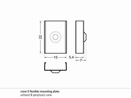 Element prindere profil LED Corner10 -set 2buc - Img 2