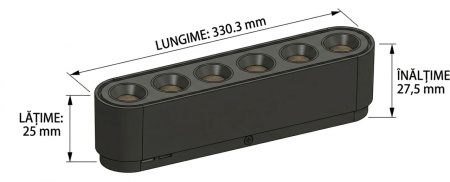 OMNILED LUPA Proiector liniar șina magnetică ultra slim XT 18W 3000K Negru - Img 2