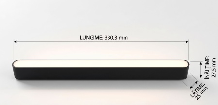 OMNILED OPAL Proiector liniar șina magnetică ultra slim XT 18W 3000K Negru - Img 2
