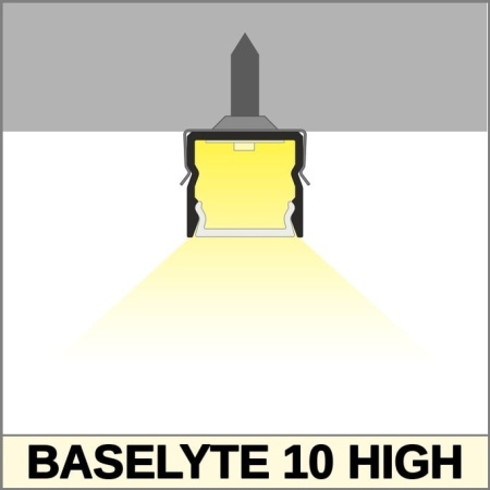 Profil aluminiu aparent BASELYTE-10 HIGH, aluminiu anodizat, lungime 2m - Img 3