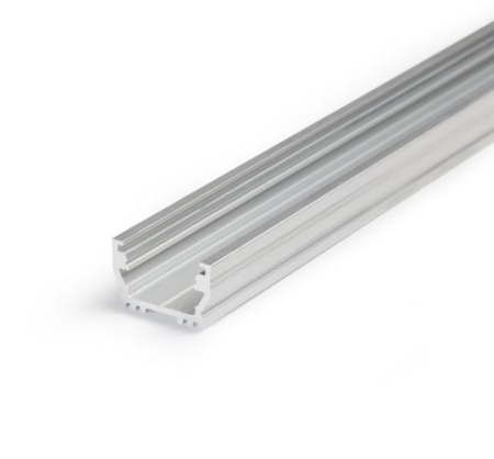 Profil LED aparent UNI 12, aluminiu neanodizat, lungime 2m
