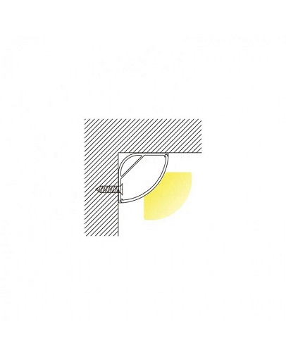 Profil LED de colt tip A208,pentru montaj aparent, lungime 2m - Img 4