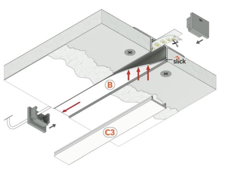 Profil LED încastrat PLANE14 IN, aluminiu neanodizat, lungime 2m - Img 5