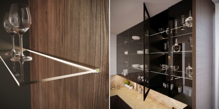 Profil LED pentru sticlă MIKRO10, aluminiu anodizat, lungime 2m - Img 5