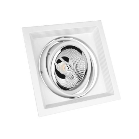 SPECTRUM Spot MAXI UNO 1XAR111 GU10 ramă albă sau neagră orientabilă - Img 2