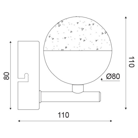 CORP ILUMINAT ACA LIGHTING MC3001LEDB CROM ACRIL LED
