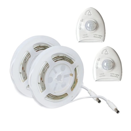 Kit 2 Benzi LED Inteligente pentru Pat ACA Lighting SLIPO3, cu 2 Senzori de Mișcare - Img 2