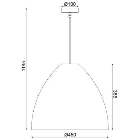 CORP SUSPENDAT ACA LIGHTING ML1013012B METAL NEGRU STUF MARO E27