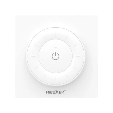 MiBoxer Telecomandă rotundă K3 Monocolor/CCT Perete 1 zonă RF Alb sau Negru - Img 2