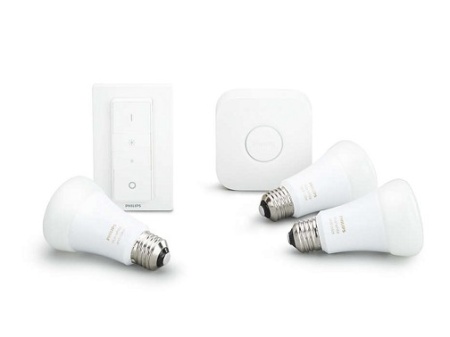 Philips - Set becuri HUE RGB 10W A60 E27 (3 becuri + 1 bridge + 1 dimmer) - Img 2