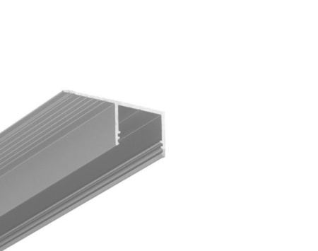 Profil LED încastrat PLANE14 SIDE, aluminiu anodizat, lungime 2m