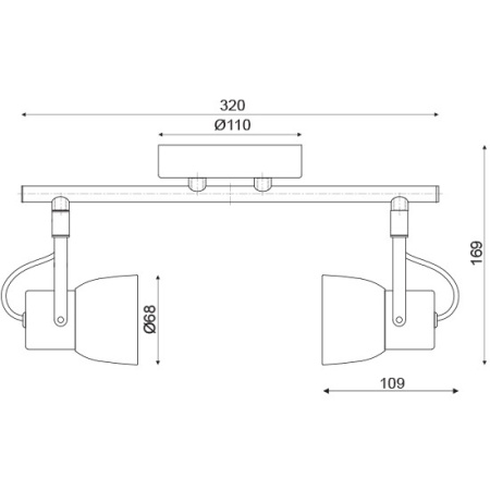 CORP ILUMINAT ACA LIGHTING MC171152 BETON METAL GRI GU10