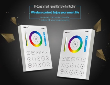 Telecomanda perete MiBoxer wireless 8 zone RGB/RGBW/RGB+CCT - Img 2