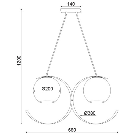 CORP SUSPENDAT ACA LIGHTING DCR17502P METAL AURIU LUCIOS STICLA ALB PERLAT E27