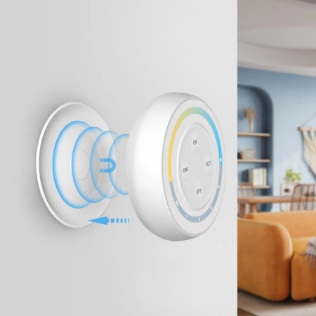MiBoxer Telecomanda Monocolor/CCT 4 zone Touch Smart Perete RF Albă - Img 2