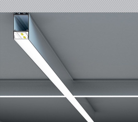 Profil LED aparent COMBO30-01, negru, lungime 2m - Img 4
