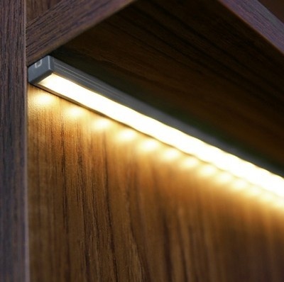 Profil LED aparent SLIM 8, aluminiu anodizat, lungime 2m - Img 6