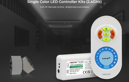 Set MiBoxer Dimmer și telecomandă RF, 12A, 12-24V, 2.4GHz - Img 4