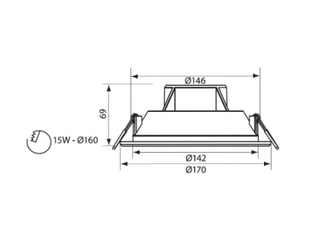 Vivalux TOP LED 15W alb-neutru - Img 2