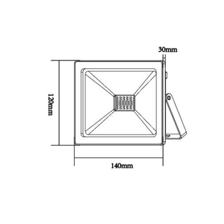 Aca Lighting - Proiector LED de Exterior 30W IP66 3000/4000 sau 6000K Alb sau Negru - Img 2