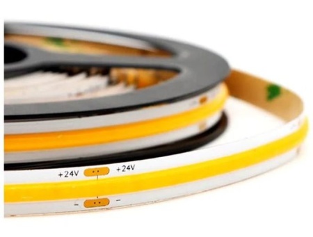 Bandă LED flexibilă COB 10W/m 320led/m CRI90 24V IP65 - Img 5