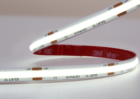 Bandă LED flexibilă COB premium 5W/m 320led/m CRI90 24V - Img 4