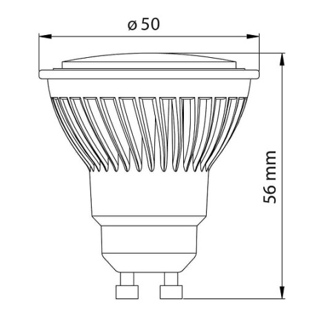 Dimensiuni bec led Vivalux Force 10W 10W