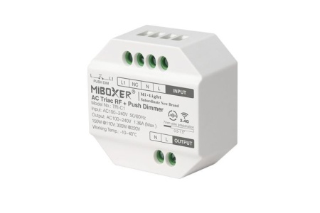 Dimmer Triac RF + Push Dimmer 230V,1.36A 300W