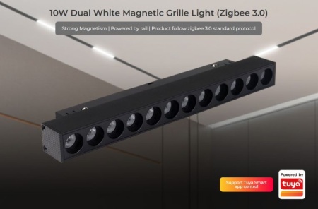 MIBOXER Proiector liniar șină magnetică Zigbee + RF Dimabil 10W CCT Negru - Img 6
