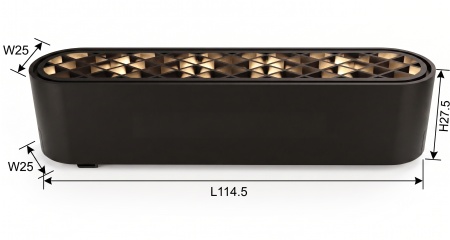 OMNILED GRID Proiector liniar șina magnetică ultra slim XT 6W 3000K Negru - Img 3