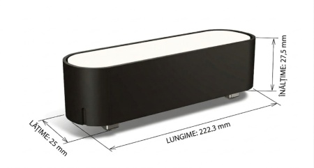 OMNILED OPAL Proiector liniar șina magnetică ultra slim XT 18W 3000K Negru - Img 2