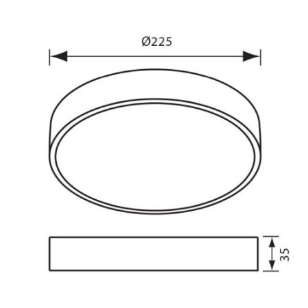 Dimensiuni Dars led 24W