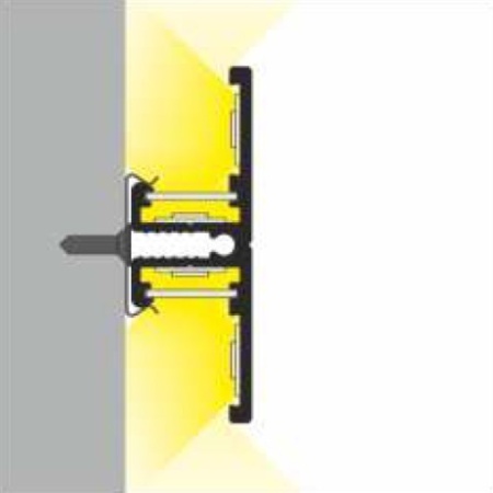 Profil LED aparent BACK 10, negru, lungime 2m - Img 4