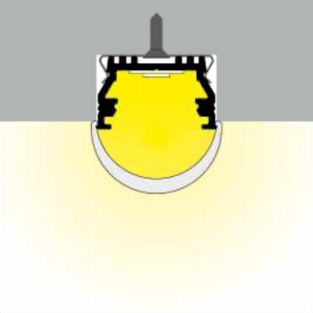 Profil LED aparent UNI 12, alb, lungime 2m - Img 4