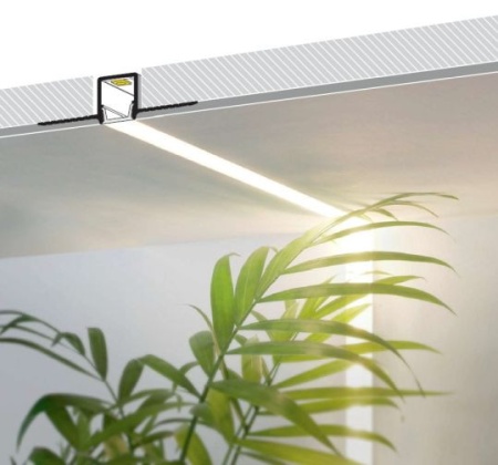 Profil LED încastrat HIDE10, aluminiu anodizat, lungime 2m - Img 4