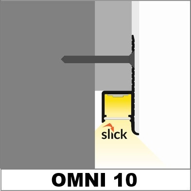 Profil LED încastrat OMNI 10, aluminiu anodizat, lungime 2m - Img 5