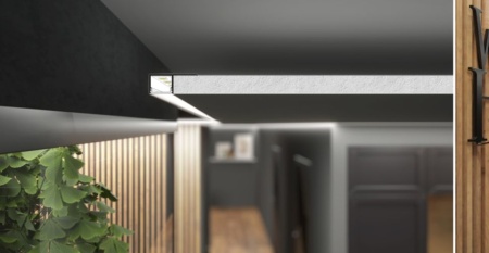 Profil LED încastrat PLANE14 SIDE, aluminiu neanodizat, lungime 2m - Img 6