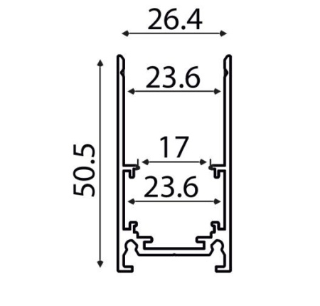 Șină Magnetică Aparentă 48V 2 metri - Img 2