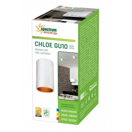 SPECTRUM Spot Chloe Rotund Alb 1XGU10 N/O - Img 3