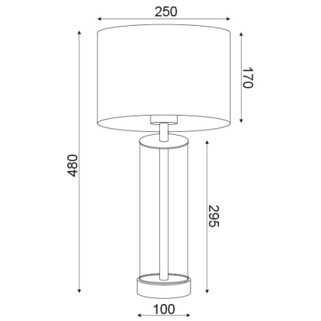 CORP ILUMINAT ACA LIGHTING OD90801TWG METAL ALAMA TEXTIL ALB STICLA E27