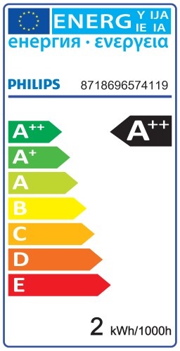 Bec LED Philips - Classic Filament LED 2W ST35 E14 827 alb-cald - Img 2