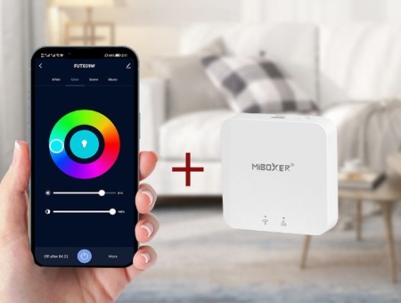 Controler MiBoxer Smart 5 în 1 ALB/CCT/RGB/RGBW/RGB+CCT ZIGBEE+RF, 12A, 12-24V - Img 5
