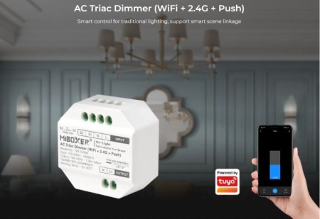 Dimmer Triac RF + Push Dimmer WIFI 230V,1.36A 300W - Img 3