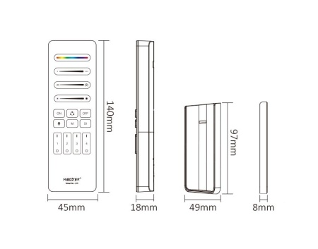 MiBoxer Telecomandă SPI bandă digitală 4 zone C10 - Img 2