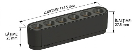 OMNILED LUPA Proiector liniar șina magnetică ultra slim XT 12W 3000K Negru - Img 2