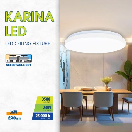Plafonieră LED Vivalux KARINA 35W Albă CCT - Img 6